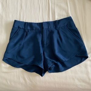 Alice + Olivia butterfly silk shorts